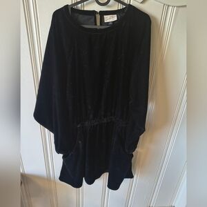 Universal Thread Black Velvet Tunic Dress